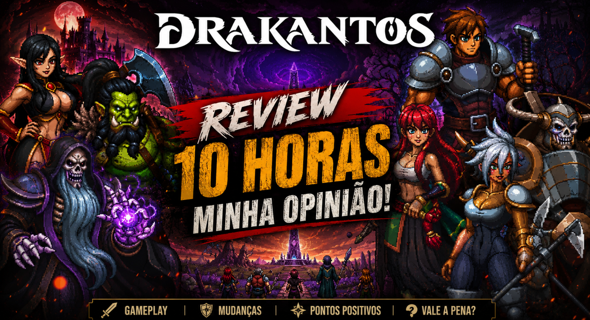 Joguei 10 Horas do Beta de Drakantos: O PvP é Incrível, mas o Combate Ainda Tem Detalhes a Ajustar!